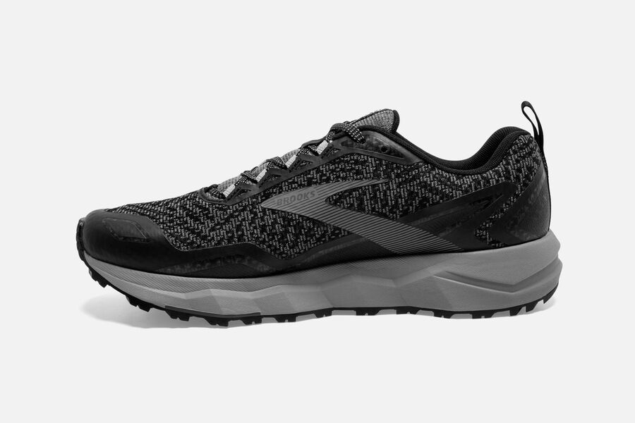 Brooks Divide Trail Running Shoes Mens Black/Grey 759310-PIH